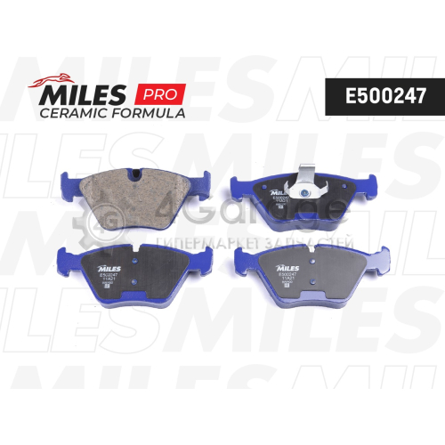 MILES E500247 Колодки тормозные (Смесь CERAMIC) BMW E46 99 05/E83 04 передние