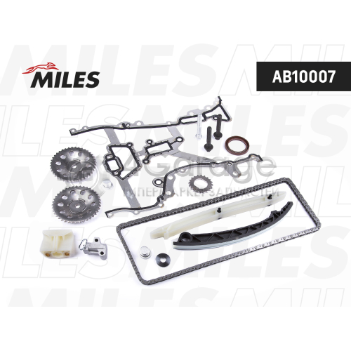 MILES AB10007 Комплект цепи ГРМ OPEL 1.0-1.4 96- co звездочками