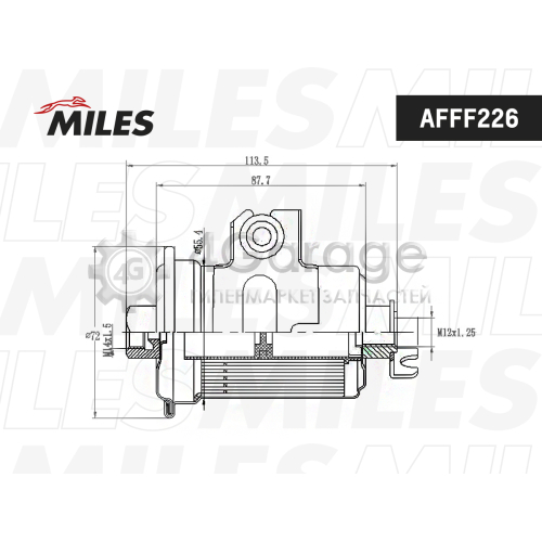 MILES AFFF226 Топливный фильтр