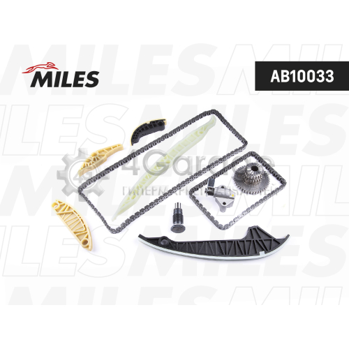 MILES AB10033 Комплект цепи ГРМ AUDI 1.8TFSI CABA/CDHA 07-12 co звездочками