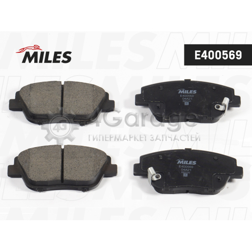 MILES E400569 Колодки тормозные KIA OPTIMA 11- пер. E400569