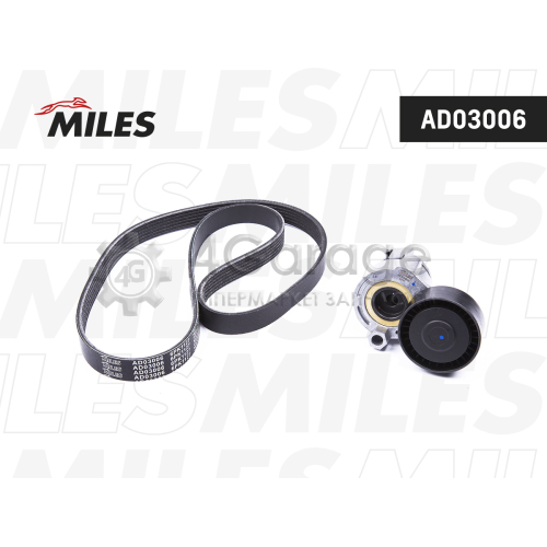 MILES AD03006 Комплект ремня приводного LADA/RENAULT AD03006