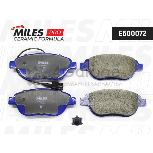 Колодки тормозные (смесь CERAMIC) передние FIAT 500 10 /PUNTO 08 ( Смесь Ceramic ISO 9001 ). (TRW GDB1829) E500072 MILES E500072 в Ростове-на-Дону