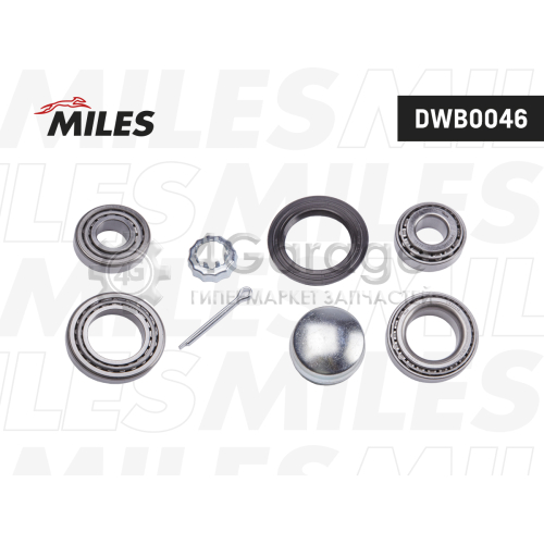 MILES DWB0046 Подшипник ступ.AUDI 100/80/VW PASSAT/GOLF/POLO/SKODA FELICIA 68-01 зад.