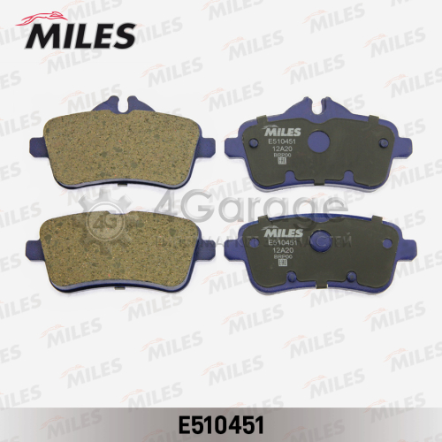 MILES E510451 Колодки тормозные (Смесь CERAMIC) MERCEDES GL X166/ML W166 задние (TRW GDB1947) E510451