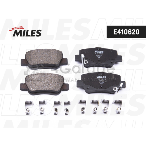 MILES E410620 Колодки тормозные TOYOTA AVENSIS 09- задние LowMetallic