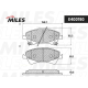 MILES E400190 Колодки тормозные TOYOTA AURIS 07-/AVENSIS 09-/VERSO 09- передние LowMetallic