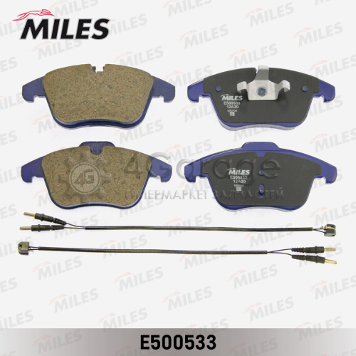 MILES E500533 Колодки тормозные передние (смесь CERAMIC) CITROEN C5 1.6 2.0 08