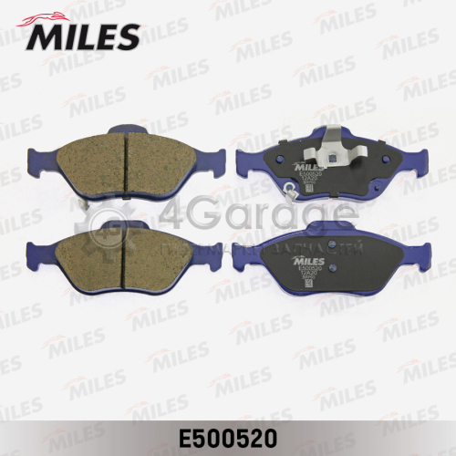 MILES E500520 Колодки тормозные (смесь CERAMIC) TOYOTA YARIS 1.0 1.4 06 передние (TRW GDB3457) E500520