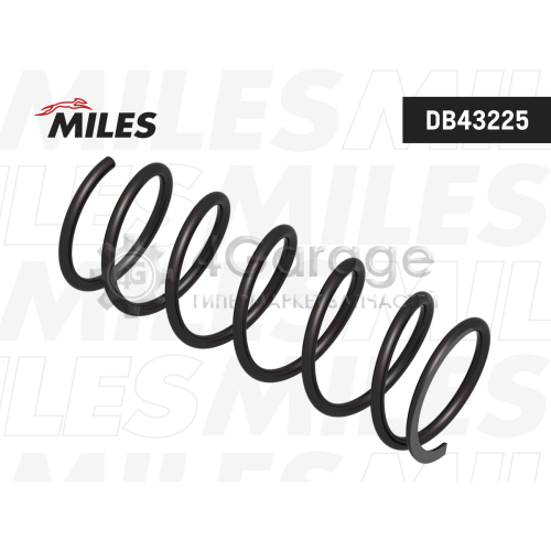 MILES DB43225 Пружина подвески TOYOTA IPSUM 2/4WD 96-01,GAIA 2/4WD 98-04,NADIA 2/4WD -H 98-03 (KYB RK3803 OBK C4T44401) DB43225