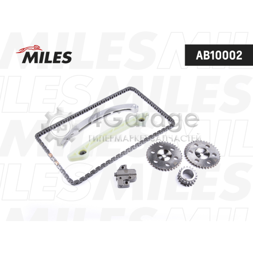 MILES AB10002 Комплект цепи ГРМ FORD/VOLVO 1.8/2.0 04- co звездочками AB10002