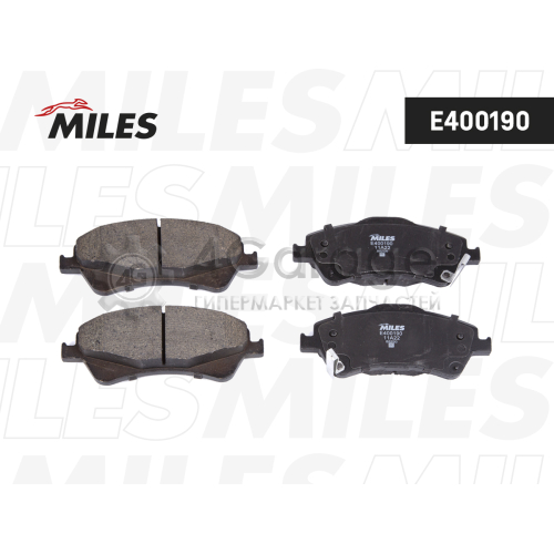 MILES E400190 Колодки тормозные TOYOTA AURIS 07-/AVENSIS 09-/VERSO 09- передние LowMetallic