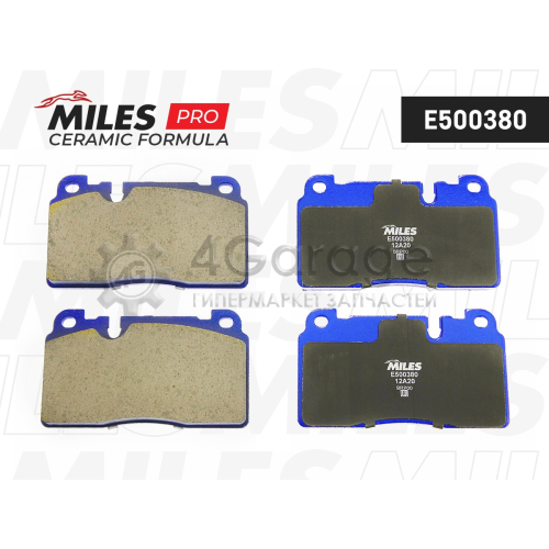 MILES E500380 Колодки тормозные передние (смесь CERAMIC) AUDI A6 ALLROAD 12 /A7 14 /Q5 12