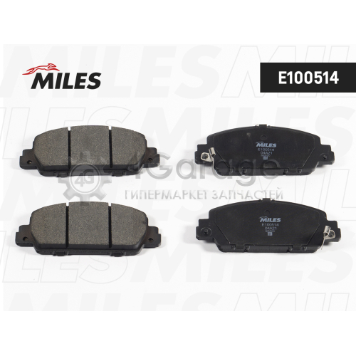 MILES E100514 Колодки тормозные (смесь Semi-Metallic) передение HONDA ACCORD 14- (TRW GDB3615) E100514