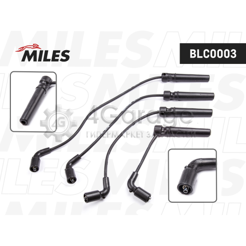 MILES BLC0003 Высоковольтные провода зажигания CHEVROLET AVEO/REZZO/DAEWOO NEXIA 1.4-1.6 DOHC BLC0003