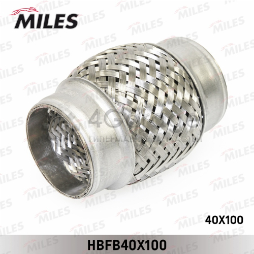 MILES HBFB40X100 Труба гофрированная с внутренним плетением 40X100 HBFB40X100