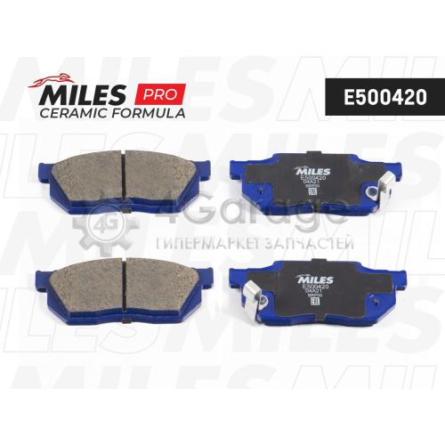 MILES E500420 Колодки тормозные HONDA CIVIC/CRX/PRELUDE 83-95 передние Ceramic