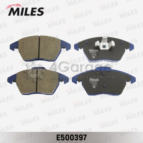 MILES E500397 Колодки тормозные (Смесь CERAMIC) CITROEN C4/PEUGEOT 207/307/308 1.6 2.0 передние (TRW GDB1605) E500397