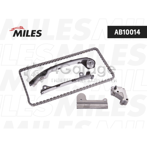 MILES AB10014 Комплект цепи ГРМ NISSAN ALMERA N15 1.5 без звездочек