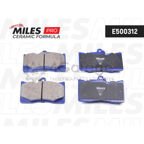 MILES E500312 Колодки тормозные (Смесь CERAMIC) LEXUS GS 300/450h/460 05 передние