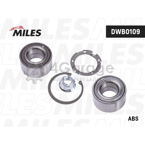 MILES DWB0109 Подшипник ступ.RENAULT LOGAN I 04-07 пер. +ABS