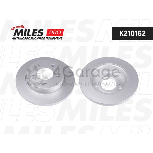 MILES K210162 Диск тормозной MAZDA 3 1.4-2.0 03- задний