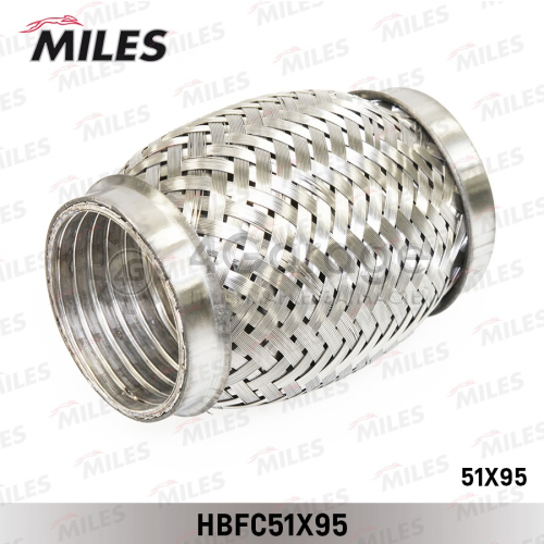 MILES HBFC51X95 Труба гофрированная с внутренним металлорукавом 51X95 HBFC51X95