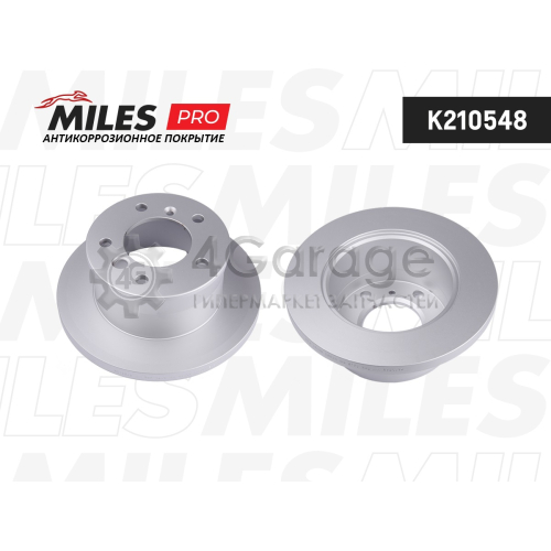 MILES K210548 Диск тормозной задний MERCEDES W463 79-/SPRINTER 95-06/VW LT 96-06 (серия PRO с защитным покрытием) (TRW DF4088S) K210548