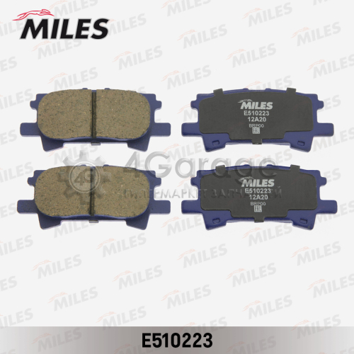 MILES E510223 Колодки тормозные (Смесь CERAMIC) LEXUS RX300/RX330/RX350 0308/RX400H 0509 задние (TRW GDB3339) E510223