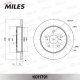 MILES K011791 Диск тормозной TOYOTA CAMRY V70/RAV 4 18 /LEXUS NX 14 задний D 281мм K011791