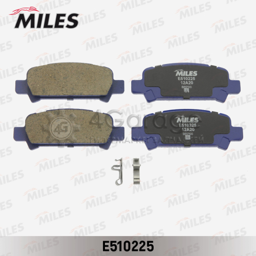 MILES E510225 Колодки тормозные (Смесь CERAMIC) SUBARU FORESTER 97 /IMPREZA 98 /LEGACY 98 /OUTBACK 00 задние (TRW GDB3223) E510225