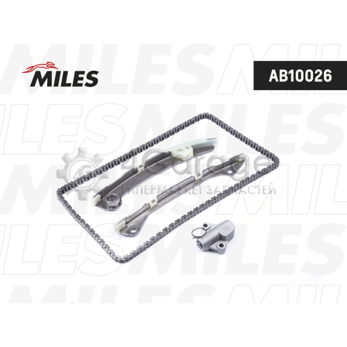 MILES AB10026 Комплект цепи ГРМ NISSAN QASHQAI 2.0 MR20DE 07- без звездочек AB10026