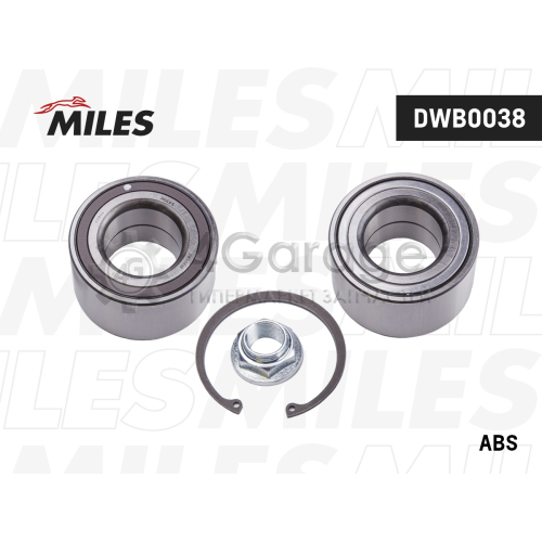 MILES DWB0038 Подшипник ступ.MAZDA 3/6 04-08 пер.