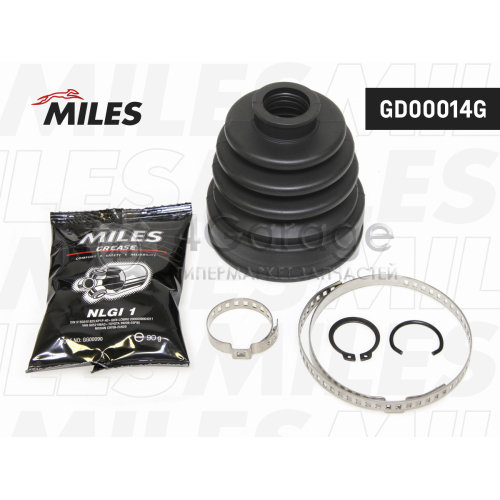 MILES GD00014G Пыльник ШРУСа NISSAN QASHQAI I/X-TRAIL T31 2.0 07- внутр. пер. (со смазкой)