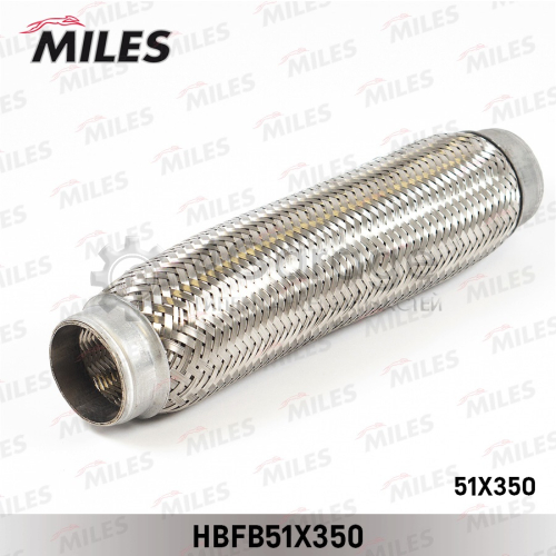 MILES HBFB51X350 Труба гофрированная с внутренним плетением 51X350 HBFB51X350