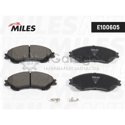 MILES E100605 Колодки тормозные SUZUKI SX4 13-/VITARA 15- передние E100605