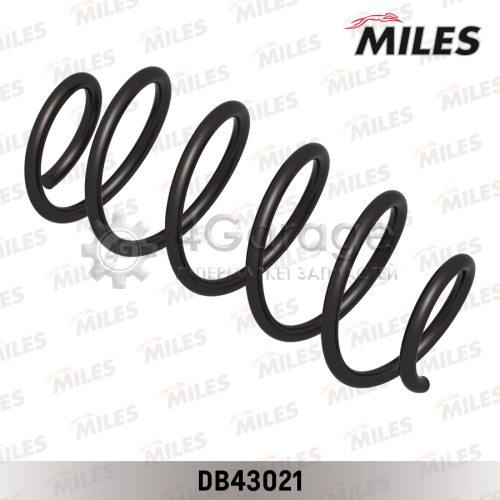 MILES DB43021 Пружина подвески FORD FUSION 1 4TDCI/1 6TDCI 1/04 передняя (LESJOFORS 4027607) DB43021