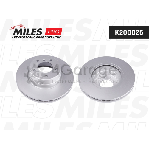 MILES K200025 Диск тормозной BMW E60/E61 520-525 03- передний D 310мм. с покрытием