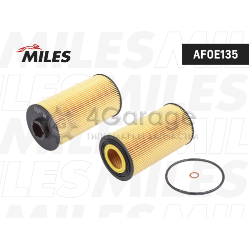 MILES AFOE135 Фильтр масляный BMW E32/E34/E38/E39/X5 (E53) 3.0-5.0 (MANN HU938/4x) AFOE135