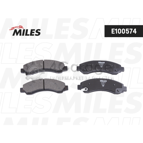 MILES E100574 Комплект тормозных колодок, дисковый тормоз