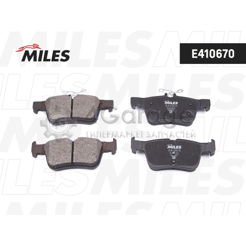 MILES E410670 Колодки тормозные FORD KUGA/MONDEO/GALAXY/S-MAX 14- задние E410670