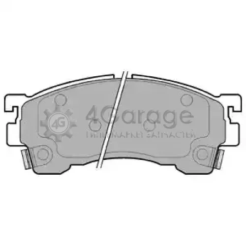 DELPHI LP801 Колодки торм.пер.