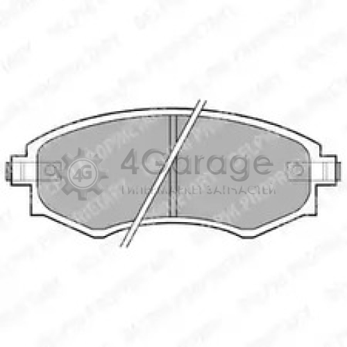 Колодки передние HYUNDAI ELANTRA (XD) MATRIX SSANGYONG KORRANDO LP606 DELPHI LP606 в Москве