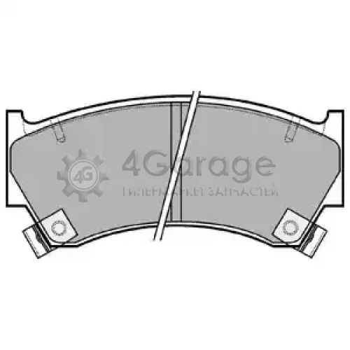 Колодки передние NISSAN ALMERA N15 LP1590 DELPHI LP1590 в Москве