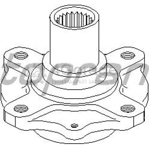 HANS PRIES 301091756 Ступица колеса Ford