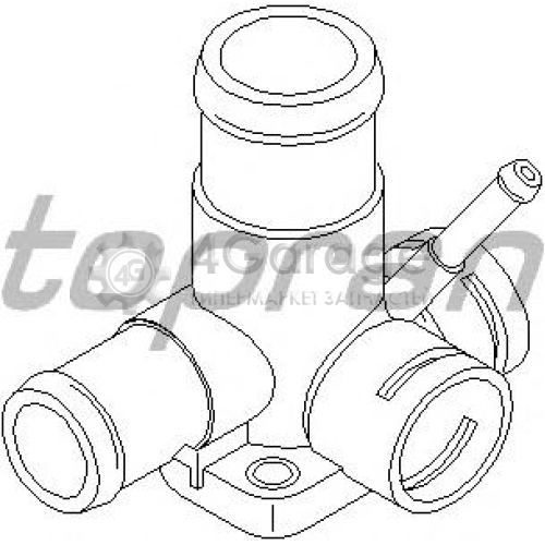 HANS PRIES 107327755 Фланец системы охлаждения Audi/Volkswagen