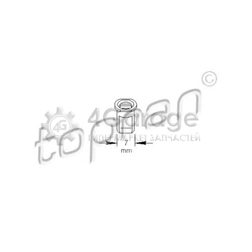 HANS PRIES 102891015 Втулка крепления молдинга Audi/Volkswagen в Красноярске