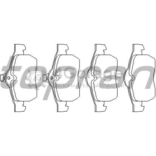 Колодки тормозные дисковые Opel HANS PRIES 205097755 в Москве