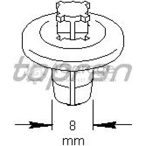 HANS PRIES 722743445 Клипса Peugeot в Красноярске