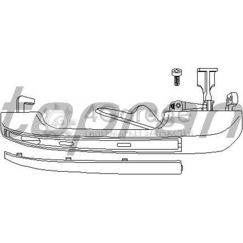 HANS PRIES 104178755 Ручка двери задней Audi/Volkswagen